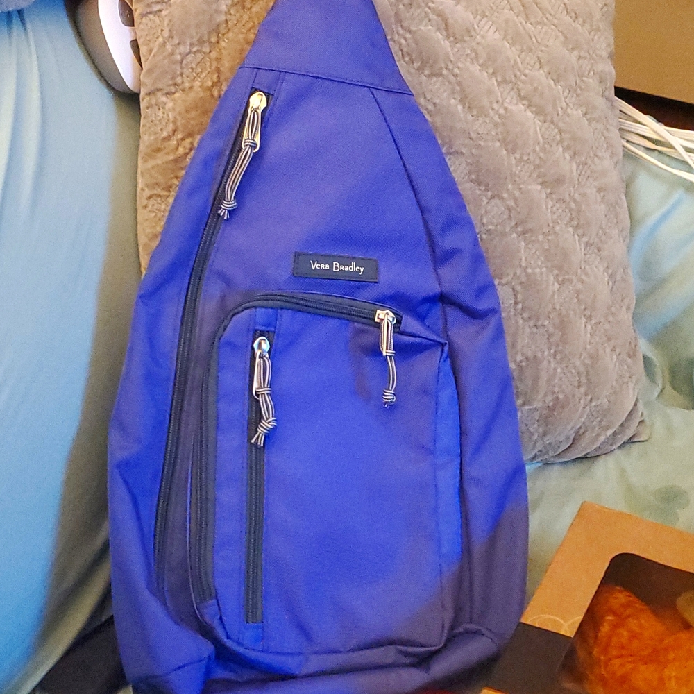 Vera Bradley Purple Sling One Shoulder Backpack